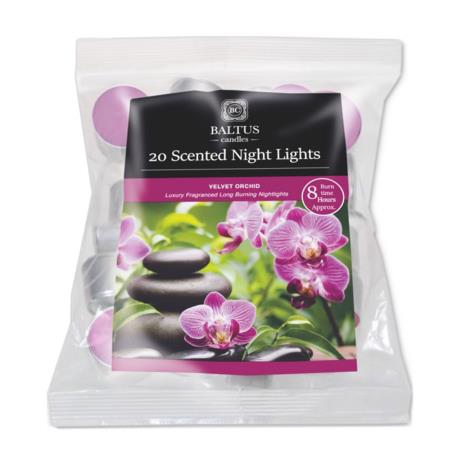 Baltus Velvet Orchid 8 Hour Long Burn Tealights (Pack of 20)  £3.59