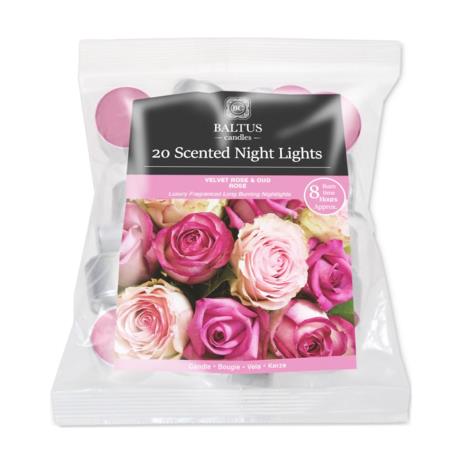 Baltus Velvet Rose & Oud 8 Hour Long Burn Tealights (Pack of 20)  £3.59