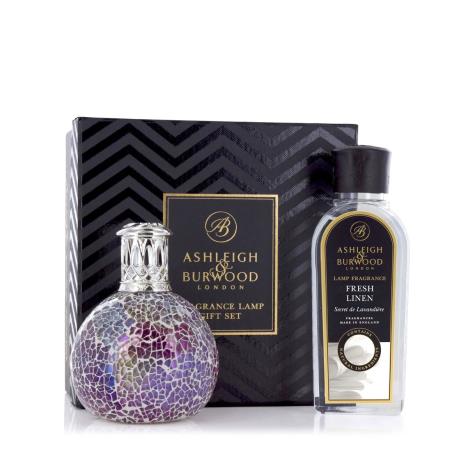 Ashleigh & Burwood Pearlecense Fragrance Lamp & Fresh Linen Gift Set  £35.55