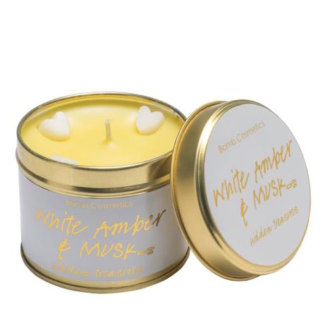 Bomb Cosmetics White Amber & Musk Tin Candle  £9.23