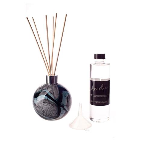 Amelia Art Glass Arctic Storm Reed Diffuser Gift Set   £35.99