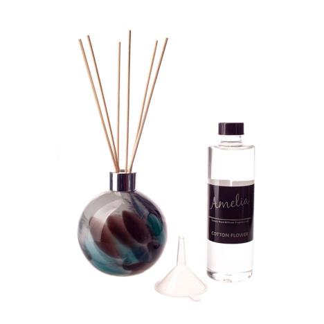 Amelia Art Glass Blue Dynasty Reed Diffuser Gift Set   £35.99