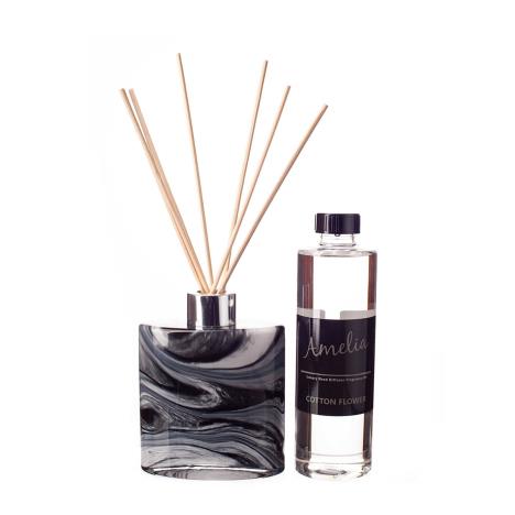 Amelia Art Glass Night Sky Small Ellipse Cylinder Reed Diffuser Gift Set   £35.99