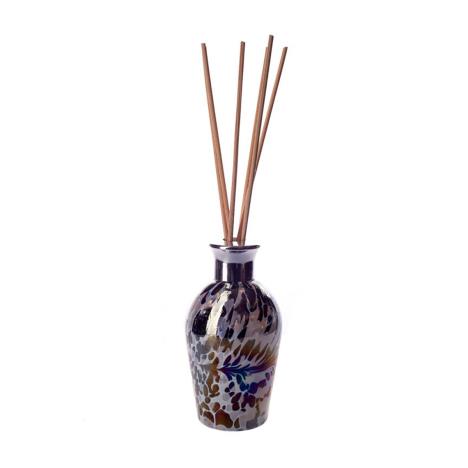 Amelia Art Glass Black, Grey & White Iridescence Dome Reed Diffuser  £15.74