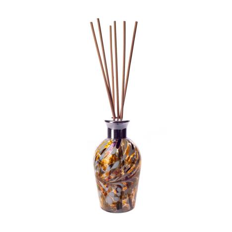 Amelia Art Glass Gold, Brown & White Iridescence Dome Reed Diffuser  £15.74