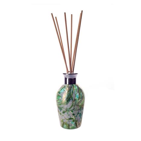 Amelia Art Glass Mint Green & White Iridescence Dome Reed Diffuser  £15.74