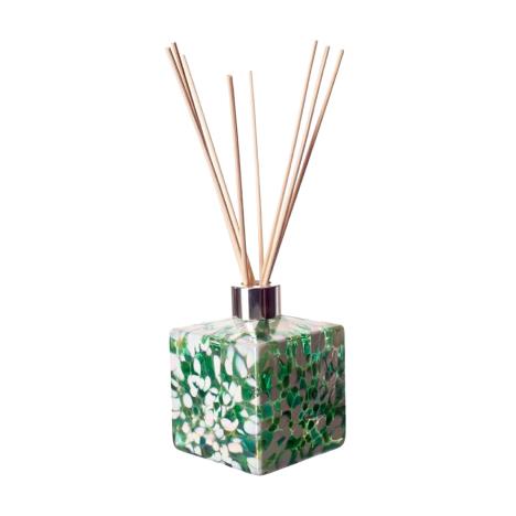 Amelia Art Glass Mint Green & White Iridescence Square Reed Diffuser  £15.29