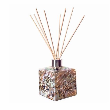 Amelia Art Glass Silver & White Iridescence Square Reed Diffuser  £15.29