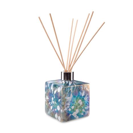 Amelia Art Glass Turquoise & White Iridescence Square Reed Diffuser  £15.29