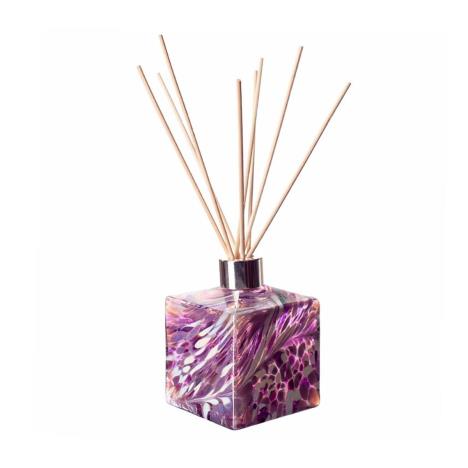 Amelia Art Glass Violet & White Iridescence Square Reed Diffuser  £15.29