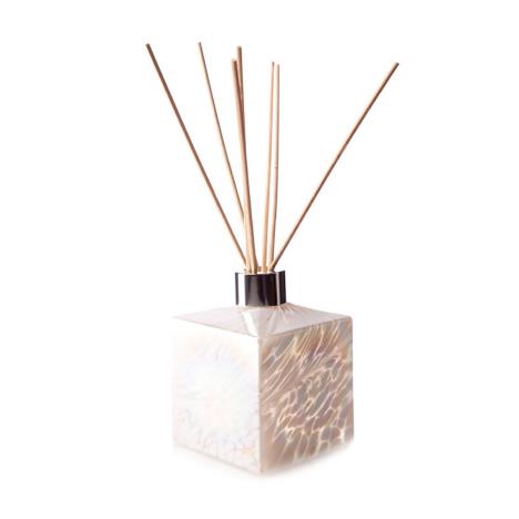 Amelia Art Glass White Iridescence Square Reed Diffuser  £15.29