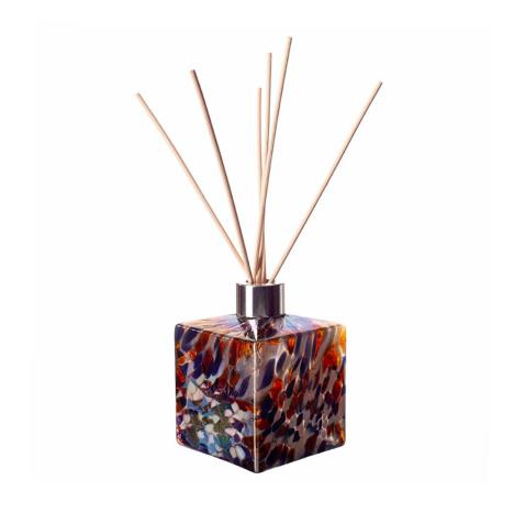 Amelia Art Glass White, Blue & Red Square Reed Diffuser  £15.29