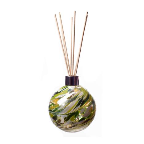 Amelia Art Glass Green, White & Light Green Sphere Reed Diffuser  £15.74