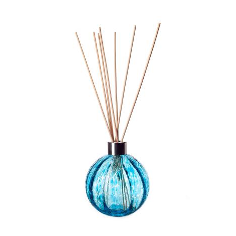 Amelia Art Glass Turquoise Iris Sphere Optic Reed Diffuser (Natural)  £15.74