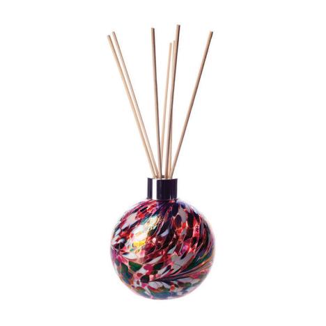 Amelia Art Glass Red, Black & White Iridescence Sphere Reed Diffuser  £15.74