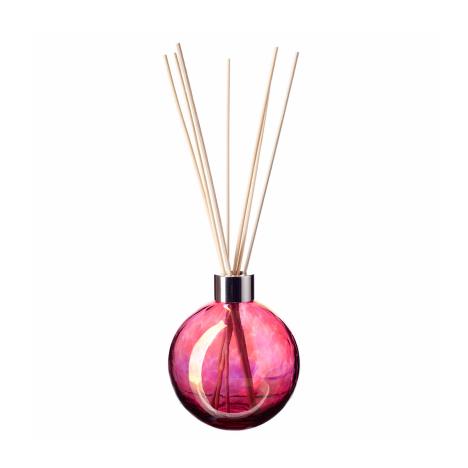 Amelia Art Glass Solid Metallic Pink Sphere Reed Diffuser (Natural)  £15.74