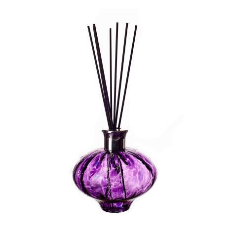 Amelia Art Glass Optic Violet Iris Oval Reed Diffuser  £17.99