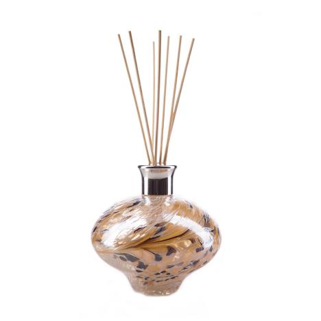 Amelia Art Glass White, Nude & Gold Oval Reed Diffuser (Natural)  £17.99