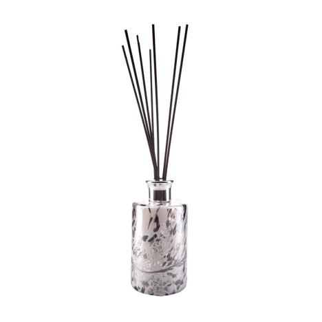 Amelia Art Glass White & Grey Frosted Tall Cylinder Reed Diffuser  £18.89