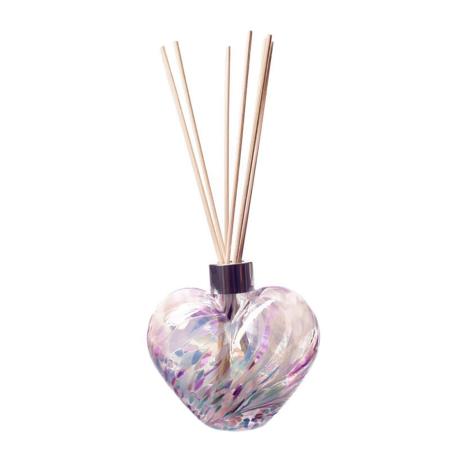 Amelia Art Glass Pink & Blue Heart Reed Diffuser  £15.74