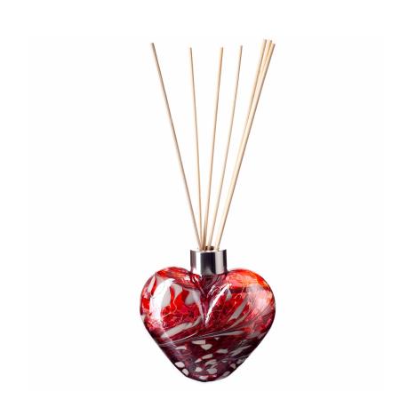 Amelia Art Glass Red, Pink & Violet Heart Reed Diffuser  £15.74