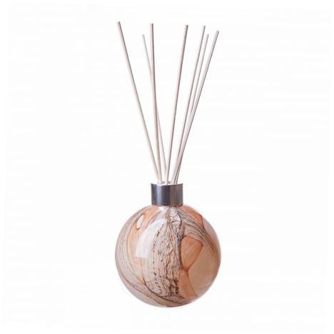 Amelia Art Glass Apricot Earth Sphere Reed Diffuser  £15.74