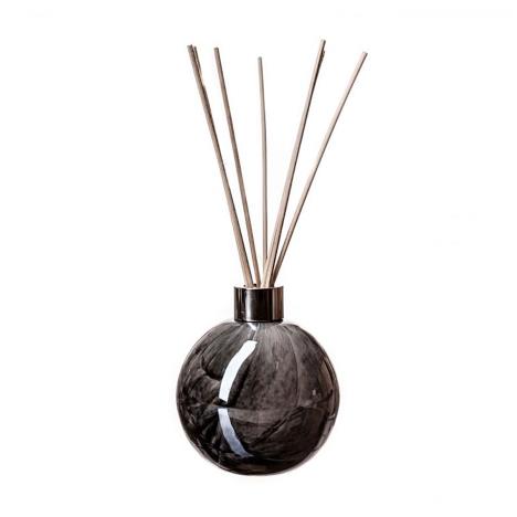 Amelia Art Glass Black Marble Sphere Reed Diffuser  £15.74