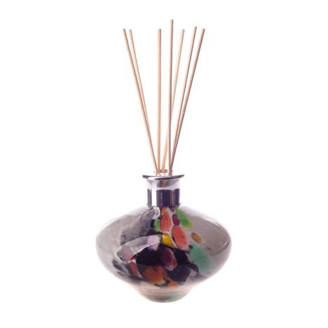 Amelia Art Glass Grey Inferno Oval Reed Diffuser  £17.99