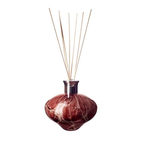 Amelia Art Glass Plum Marble Oval Reed Diffuser  £17.99