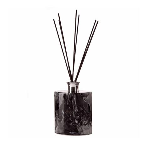 Amelia Art Glass Black Marble Large Ellipse Cylinder Reed Diffuser  £19.34