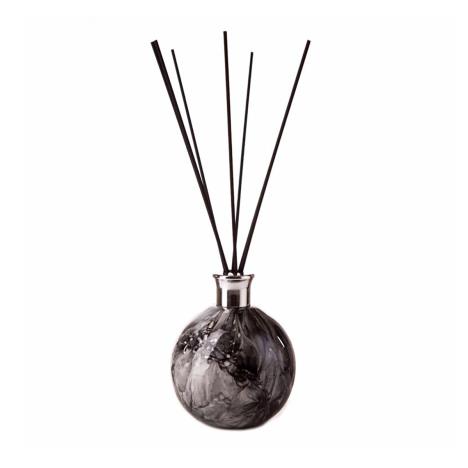 Amelia Art Glass Black Marble Large Sphere Reed Diffuser  £19.34