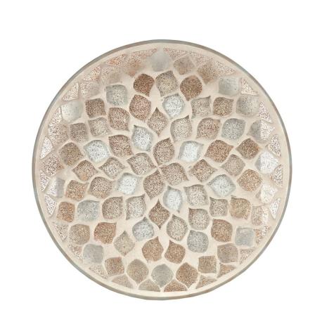 Glitter Teardrop Mosaic Candle Plate  £4.04