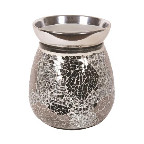 Aroma Silver Crackle Electric Wax Melt Warmer  £16.19