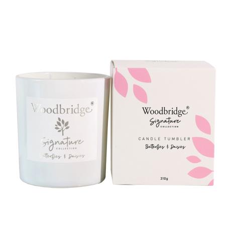 Woodbridge Butterflies on Daisies 2 Wick Boxed Tumbler Candle  £11.69