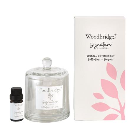 Woodbridge Butterflies on Daisies Crystal Oil Diffuser Set  £13.49