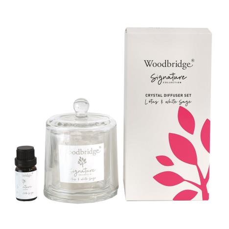 Woodbridge Lotus & White Sage Crystal Oil Diffuser Set  £13.49