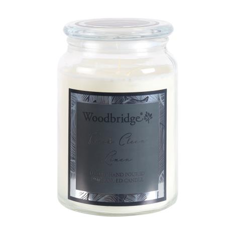 Woodbridge Fresh Clean Linen Large Jar Candle  £9.89