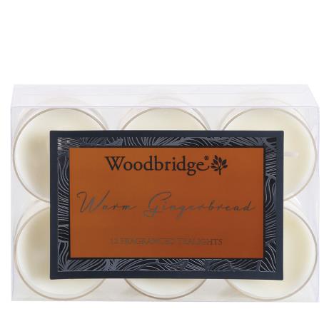 Woodbridge Warm Gingerbread 4 Hour Tealights (Pack of 12)  £4.49