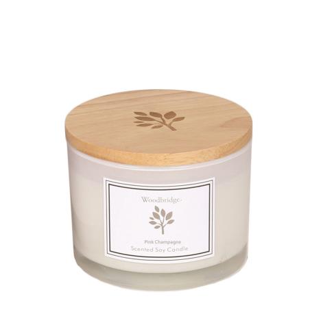 Woodbridge Pink Champagne Large Soy Candle  £15.00