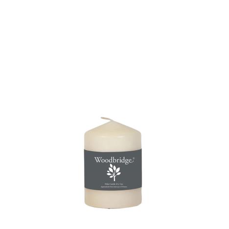 Woodbridge Ivory Pillar Candle 10cm  £1.91