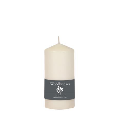 Woodbridge Ivory Pillar Candle 15cm  £2.92