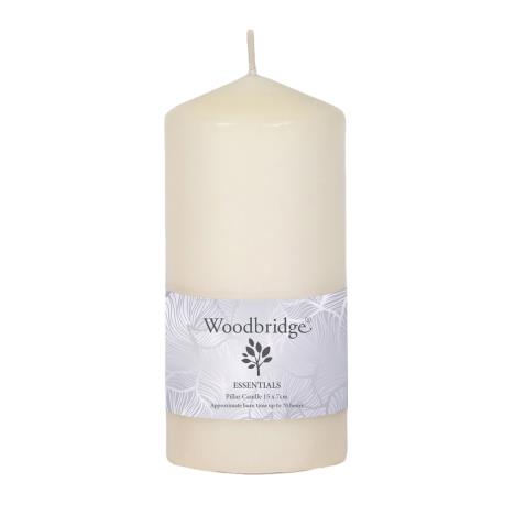 Woodbridge Ivory Pillar Candle 15cm x 7cm  £3.14