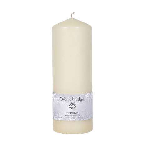 Woodbridge Ivory Pillar Candle 20cm x 7cm  £4.94