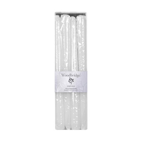 Woodbridge White Tapered Dinner Candle 25cm (Pack of 4)  £2.69