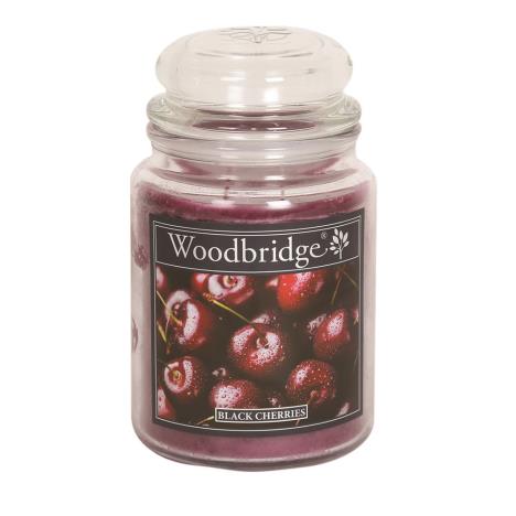 Woodbridge Black Cherries Large Jar Candle  £15.29