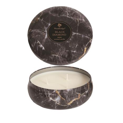 Woodbridge Black Diamond Marble Effect Candle  £13.49