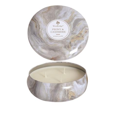 Woodbridge Peony & Cashmere Marble Effect Candle  £13.49