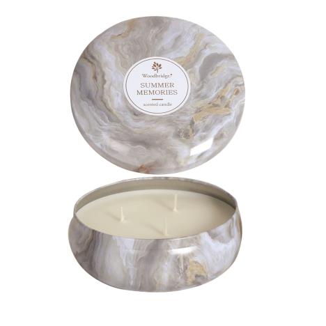 Woodbridge Summer Memories Marble Effect Candle  £13.49