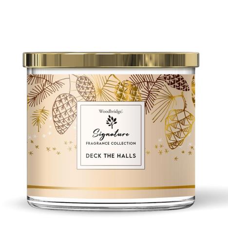 Woodbridge Deck The Halls Tumbler Jar Candle  £13.49