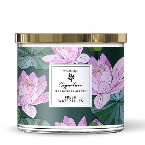 Woodbridge Fresh Water Lilies Tumbler Jar Candle  £13.49